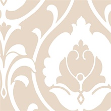 Beige Heirloom Damask