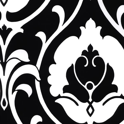 Black & White Heirloom Damask