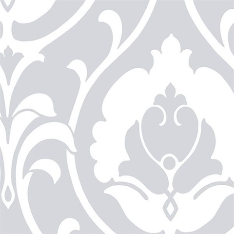 Grey Heirloom Damask