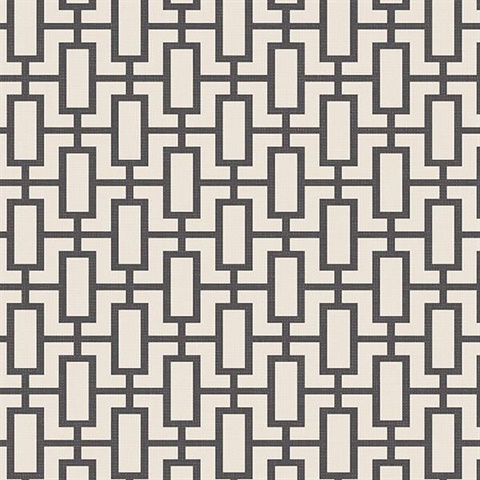 Black & Off White Geometric Links