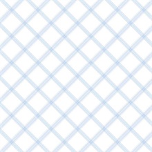 Diagonal Plaid Blue