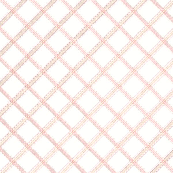 Pink Diagonal Beige Plaid PP35545 | &