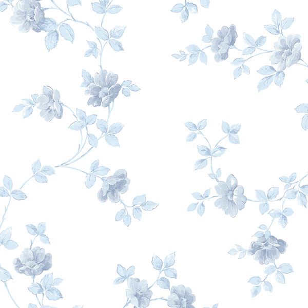 blue flowers with white background