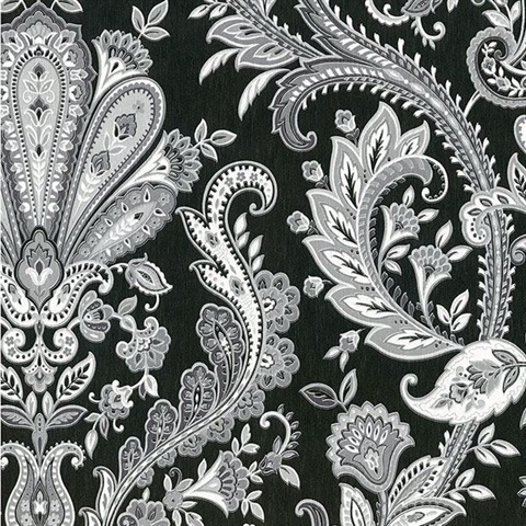 Modbury Paisley Black & White | ES24430