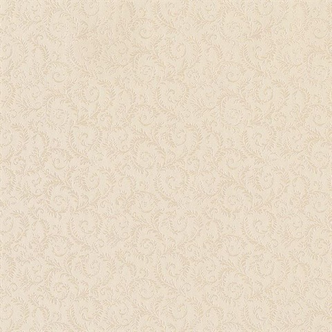 Mini Scroll Leaf Beige