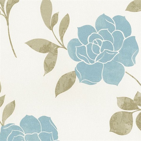 Leigh Roses Blue