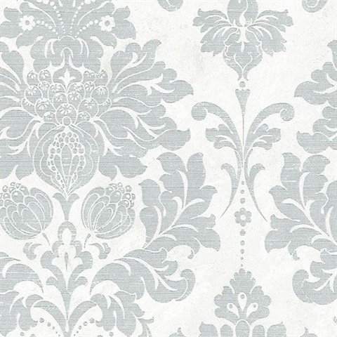 Axbridge Damask Grey/White