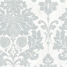 Axbridge Damask Grey/White