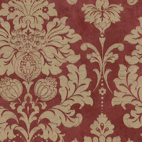 Axbridge Damask Red