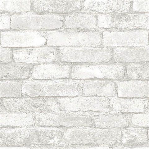 Grey And White Brick Peel And Stick Wallpaper