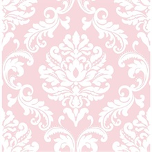 Pink Ariel Peel And Stick Wallpaper
