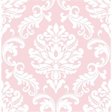 Pink Ariel Peel And Stick Wallpaper