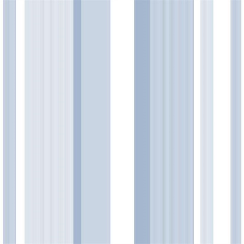 Blue Awning Stripe Peel And Stick Wallpaper