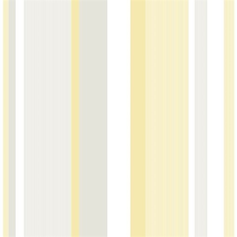 Yellow Awning Stripe Peel And Stick Wallpaper