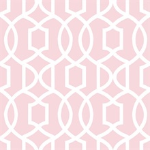 Pink Grand Trellis Peel And Stick Wallpaper