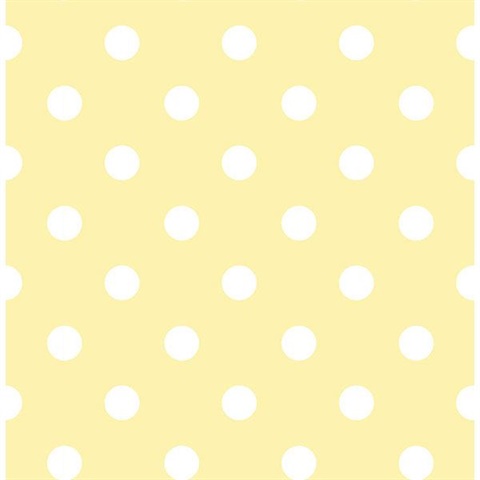 Yellow Dottie Peel And Stick Wallpaper