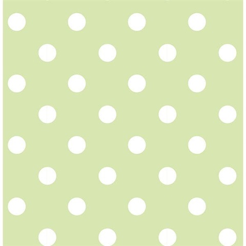 Green Dottie Peel And Stick Wallpaper