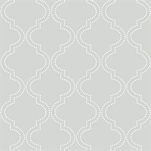 Grey Quatrefoil Peel And Stick Wallpaper