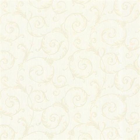 Eros Beige Flowing Scroll