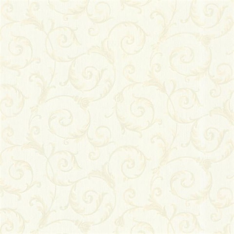 Eros Beige Flowing Scroll