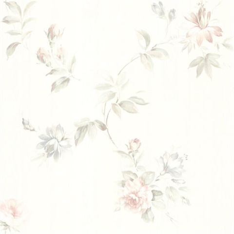 Adeline White Floral Trail