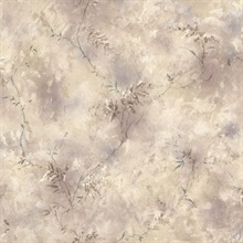 Bertrand Taupe Satin Fern Texture