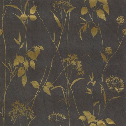 Carson Dark Grey Botanical Silhouette