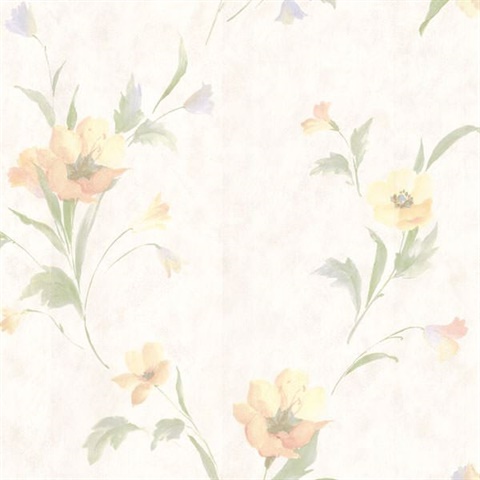 Kala Peach Satin Floral