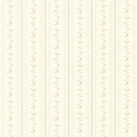 Dainty Floral Stripes Vinyl