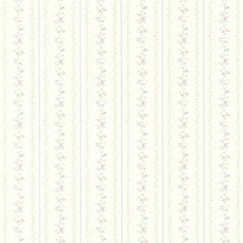 Dainty Floral Stripes Vinyl