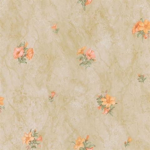 Petunia Peach Marble Floral