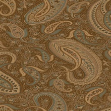 Brown Modern Paisley