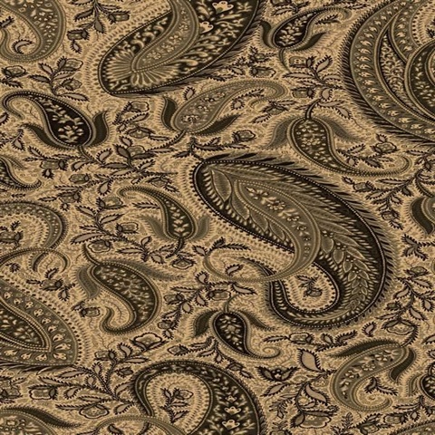 Black Modern Paisley