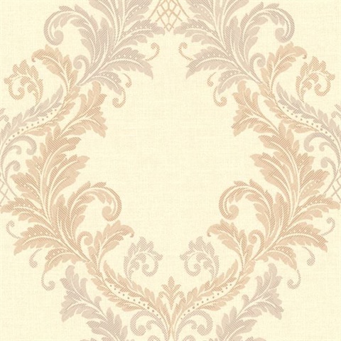 Sofia Beige Royal Harlequin Scroll