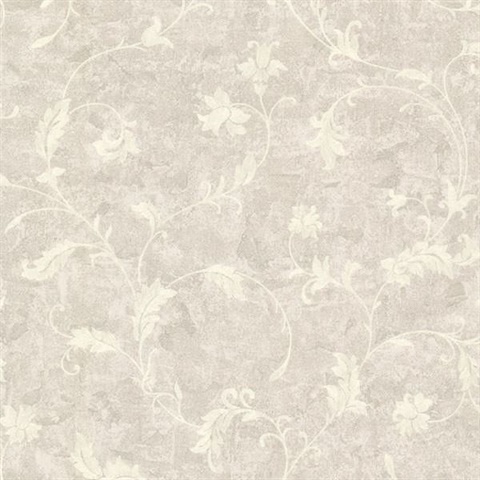 Ciana Silver Elegant Floral Scroll