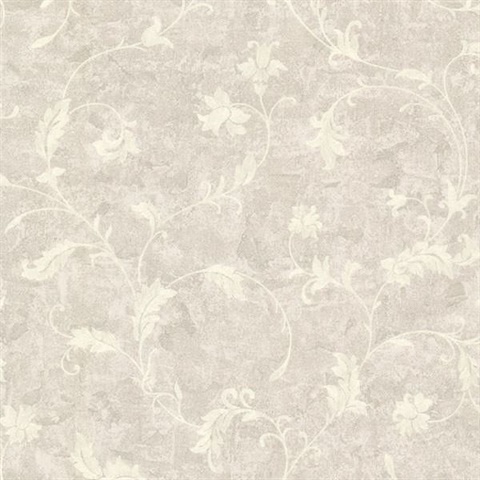 Ciana Silver Elegant Floral Scroll