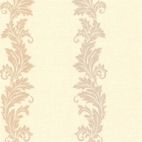 Siena Beige Scroll Stripe