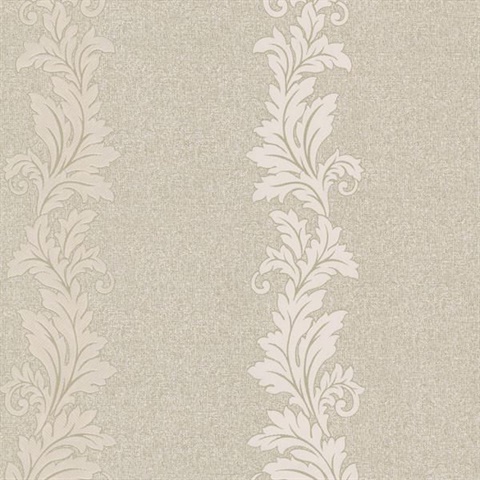 Siena Pewter Scroll Stripe