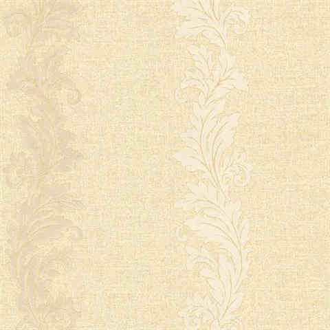 Siena Gold Scroll Stripe