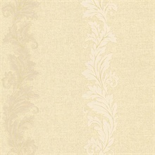 Siena Gold Scroll Stripe