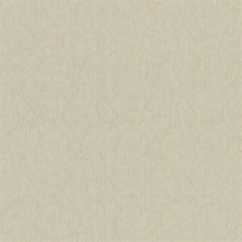 Flo Gold Embroidered Scroll Texture