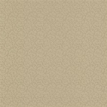 Flo Olive Embroidered Scroll Texture