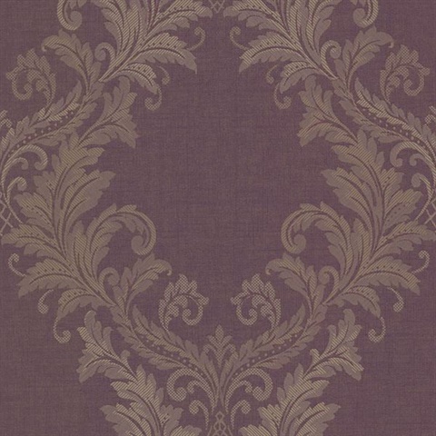 Sofia Purple Royal Harlequin Scroll