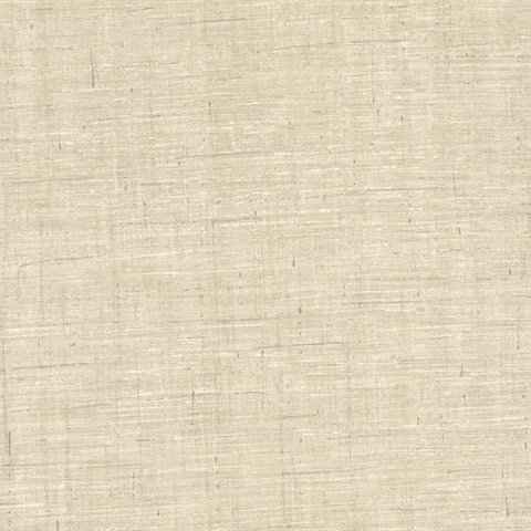 Eanes Beige Fabric Weave Texture Wallpaper