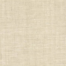 Eanes Beige Fabric Weave Texture Wallpaper