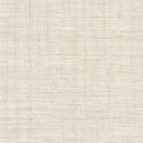 Eanes Grey Fabric Weave Texture Wallpaper