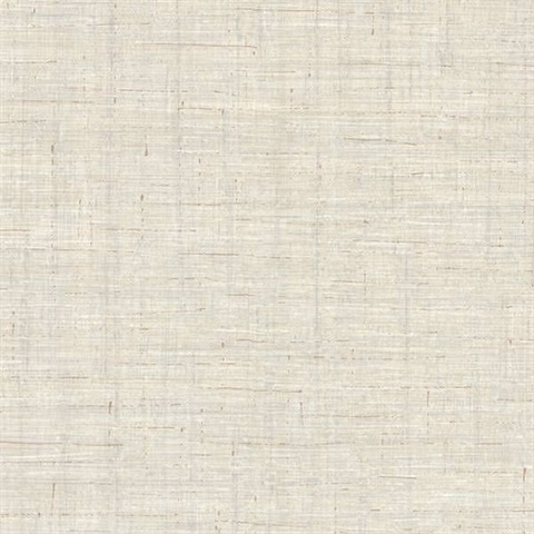 Eanes Grey Fabric Weave Texture Wallpaper