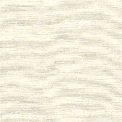 Fiennes Ivory Faux Grasscloth Wallpaper