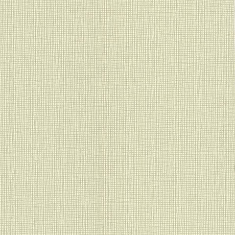 Hume Green Loose Weave Wallpaper