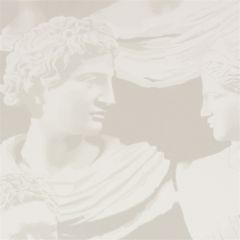 Neutral Abstract Roman Wallpaper